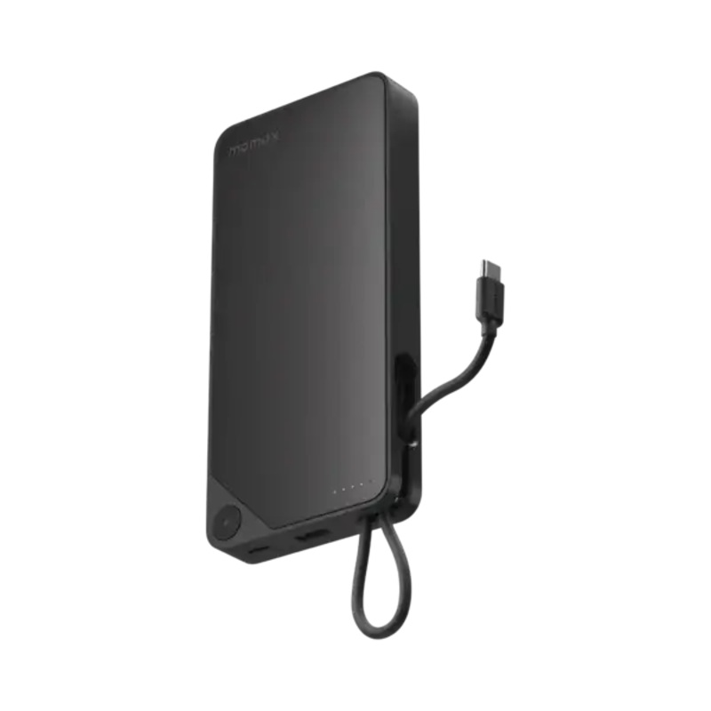 IP152D , 1-PowerXBatteryPack(10000mAh)withBuilt-inUSB-CCable(Black)