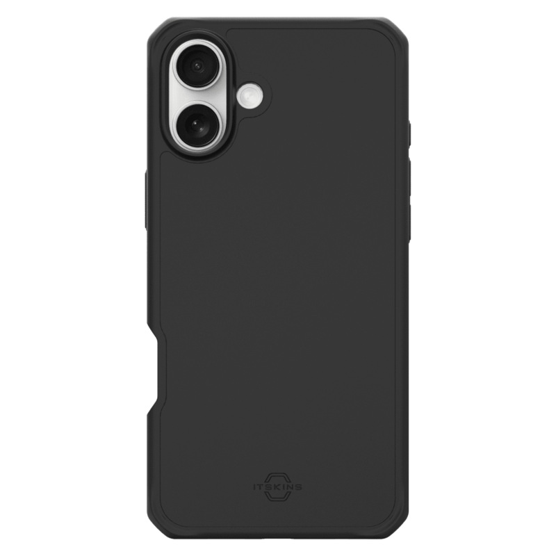ITSkins Hybrid_R Bold MagSafe Case for Apple iPhone 16 Black