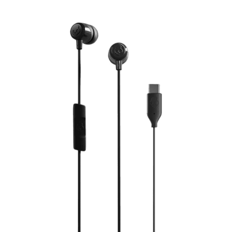 Skullcandy Jib USB C in Ear Wired Earbuds | Microphone Noise Isolating | Black