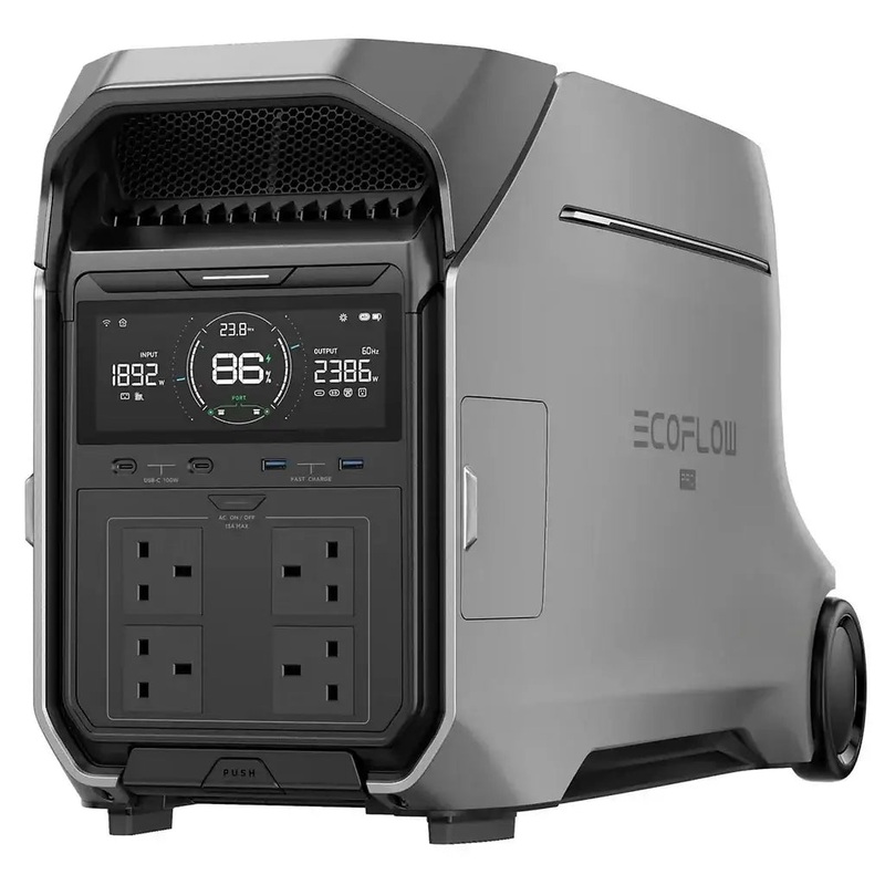 EcoFlow DELTA Pro 3 Portable Power Station 4096Wh capacity 4000W output, X-Boost up to 6000W