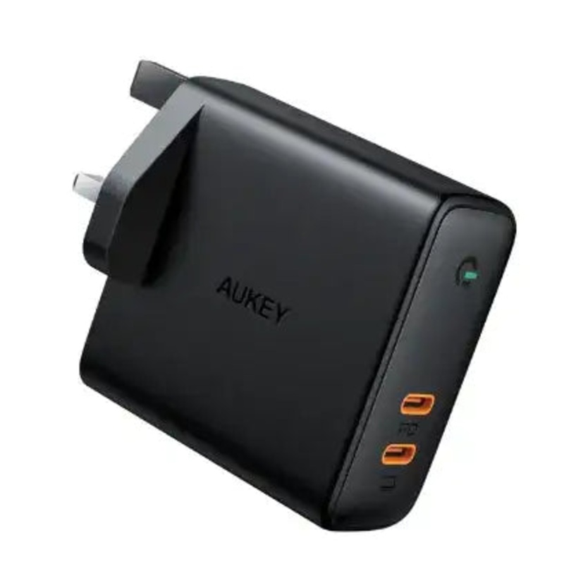 Aukey Adapter Dual-Port 63W PD Wall Charger with Dynamic Detect