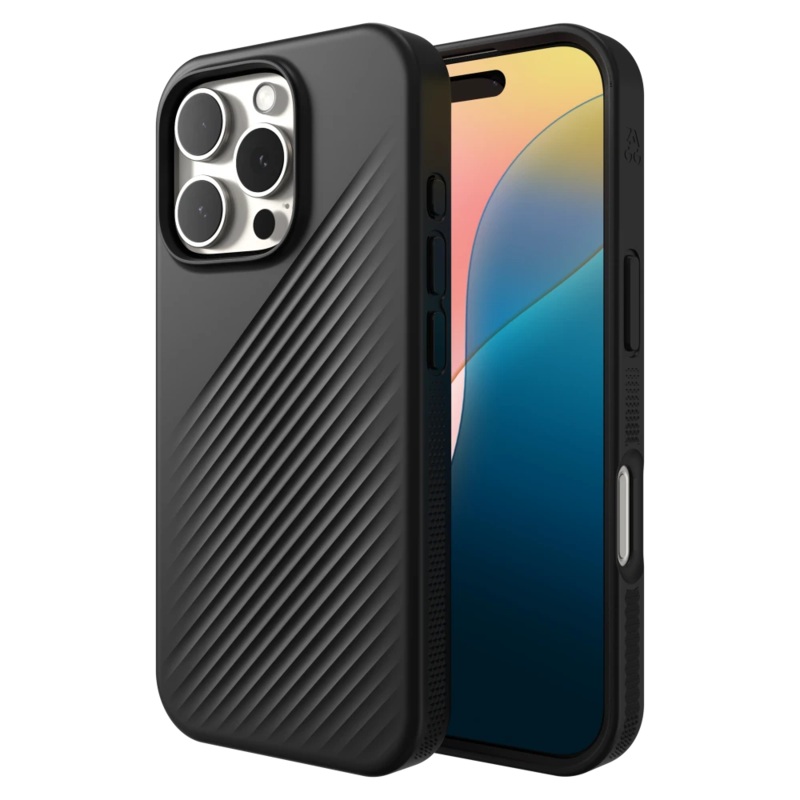 ZAGG – Luxe Snap MagSafe Case for Apple iPhone 16 Pro Max – Black
