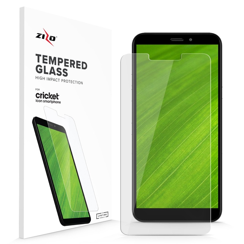 ZIZO TEMPERED GLASS Screen Protector for Cricket Icon Smartphone