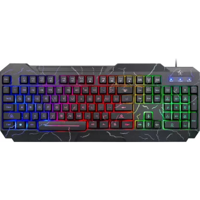 (Open Box) Flipkart SmartBuy PK-72 LED Backlit with Mechanical Switch Feeling Wired USB Gaming Keyboard  (Black)