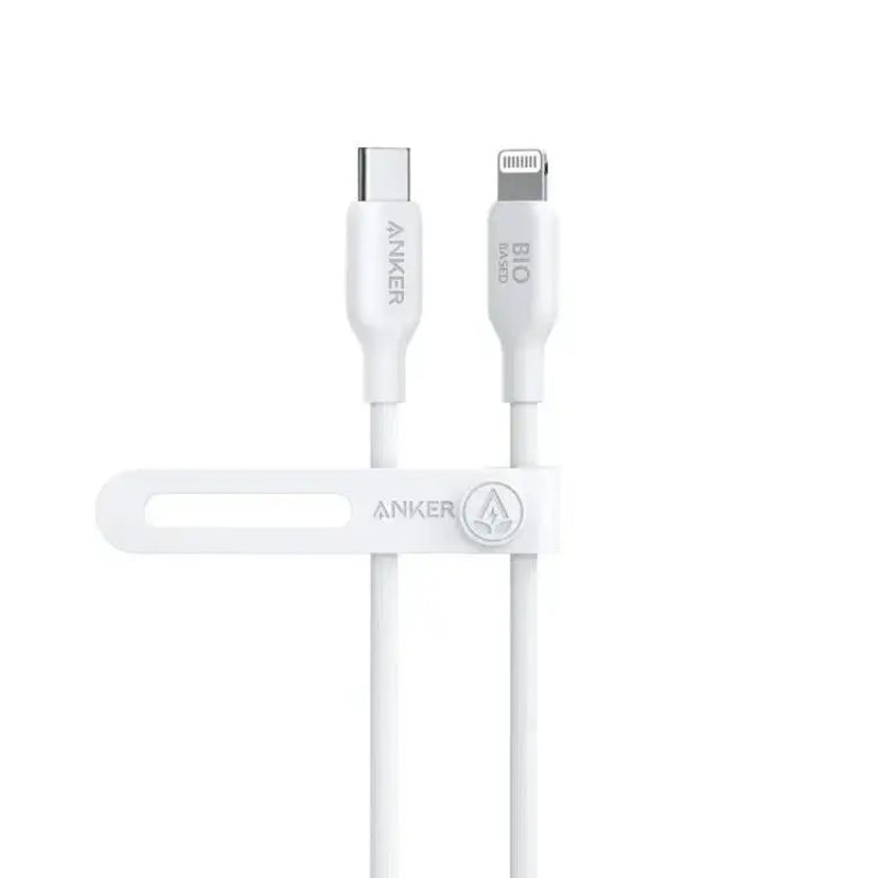 Anker USB-C to Lightning Cable (Bio-Based) (0.9m/3ft) – White