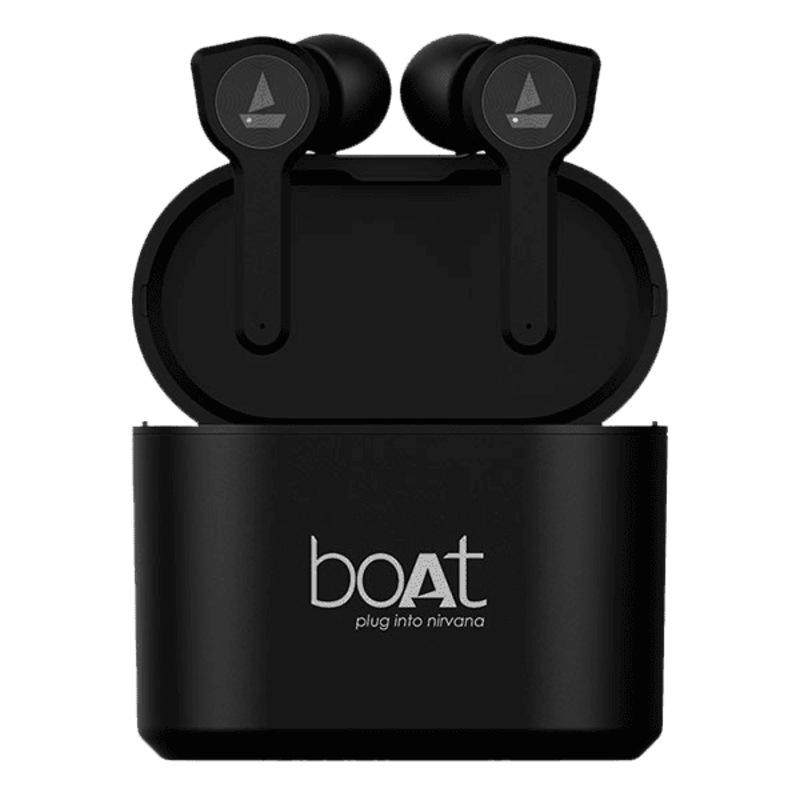 boAt-Airdopes 408 | In-Ear Truly Wireless Earbuds with Mic | Active Black