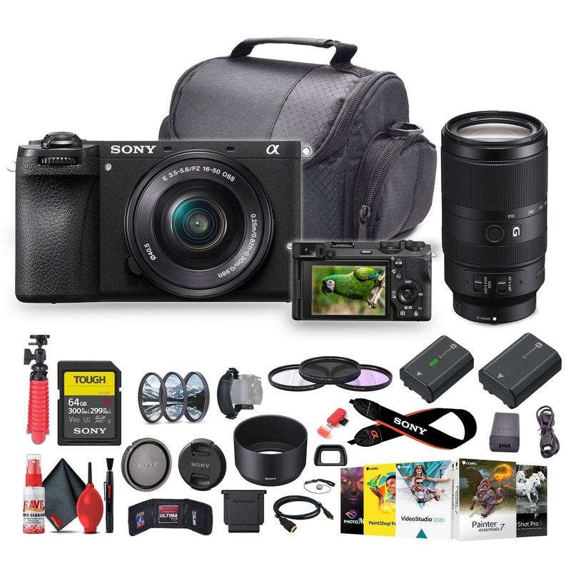 Sony a6700 Mirrorless Vlogger Camera With 16-50mm Lens + Sony E 70-350 + More – Bundle