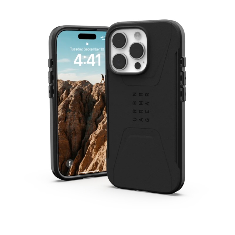 Urban Armor Gear (UAG) – Civilian MagSafe Case for Apple iPhone 16 Pro – Black