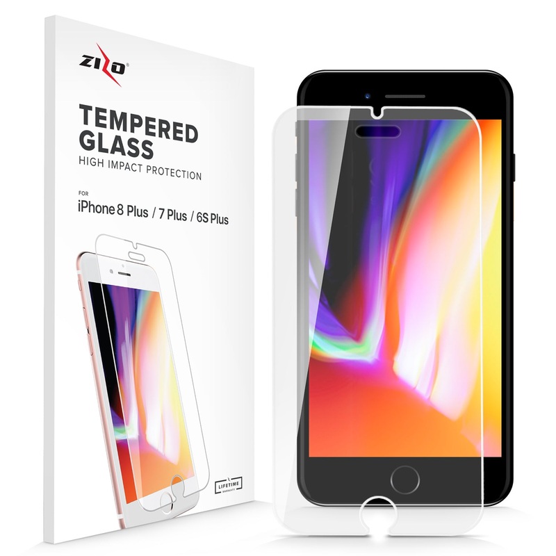ZIZO TEMPERED GLASS Screen Protector iPhone 8 Plus/7 Plus/6s Plus