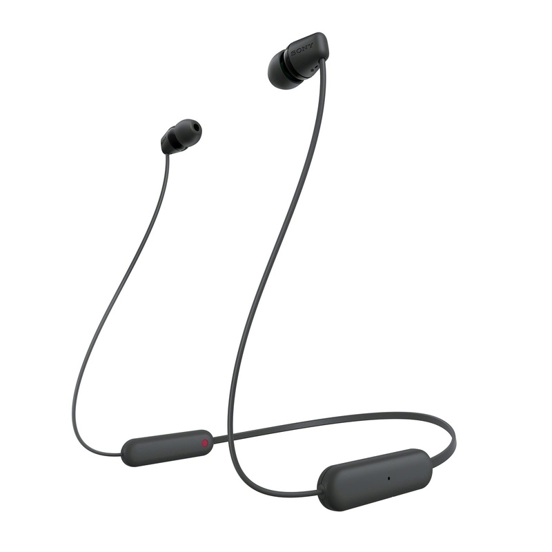 (Open box)Sony WI-C100 Wireless Headphones with Customizable Equalizer for Deep Bass & 25 Hrs Battery, DSEE-Upscale, Splash Proof, 360RA, Fast Pair, in-Ear Bluetooth Headset with mic for Phone Calls (Black)