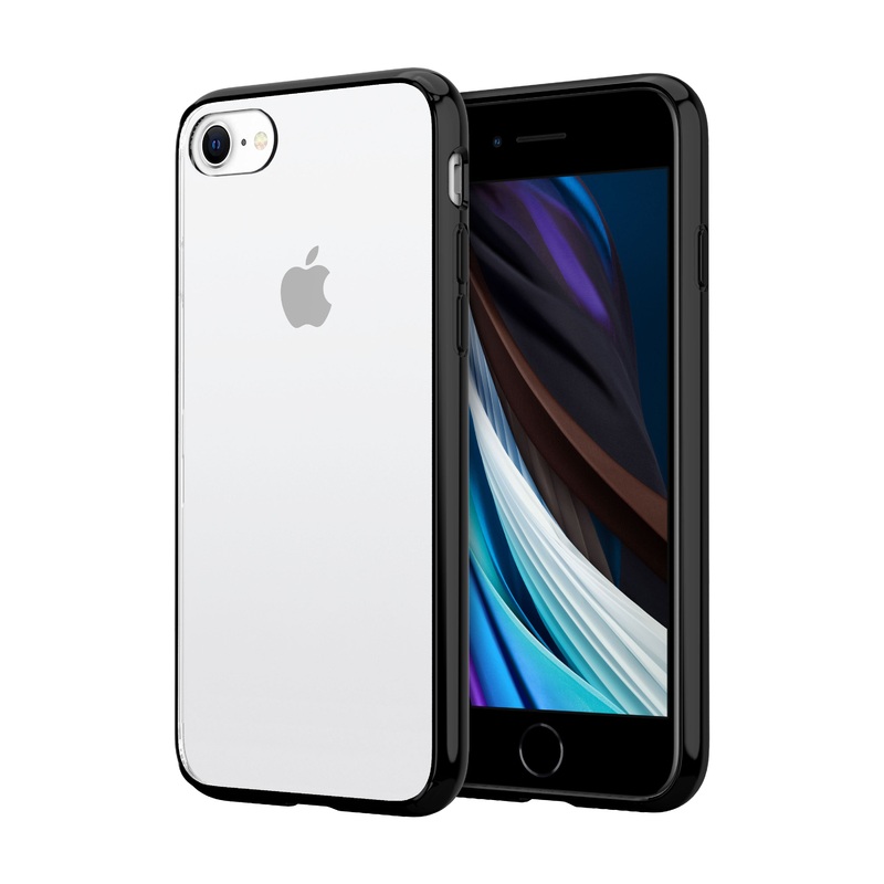 ZIZO REFINE Series Case for iPhone SE (3rd and 2nd gen)/8/7 – Black & Clear