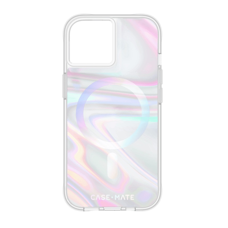 Case-Mate Soap Bubble MagSafe Case for Apple iPhone 15 / iPhone 14 / iPhone 13 Multi-Color