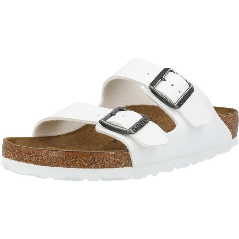 BIRKENSTOCK Women’s Slides, White, 6