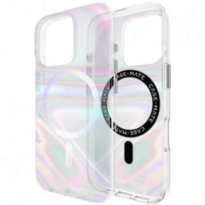 Case-Mate – Soap Bubble MagSafe Case for Apple iPhone 16 Pro – Iridescent
