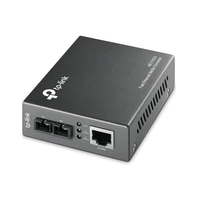 (Open Box) TP-Link MC110CS Single-Mode Media Converter (Black)