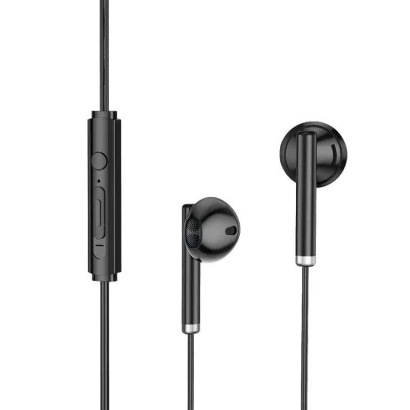 WiWU Audio Jack EarStereo Earbuds 3.5mm with Mic – Black