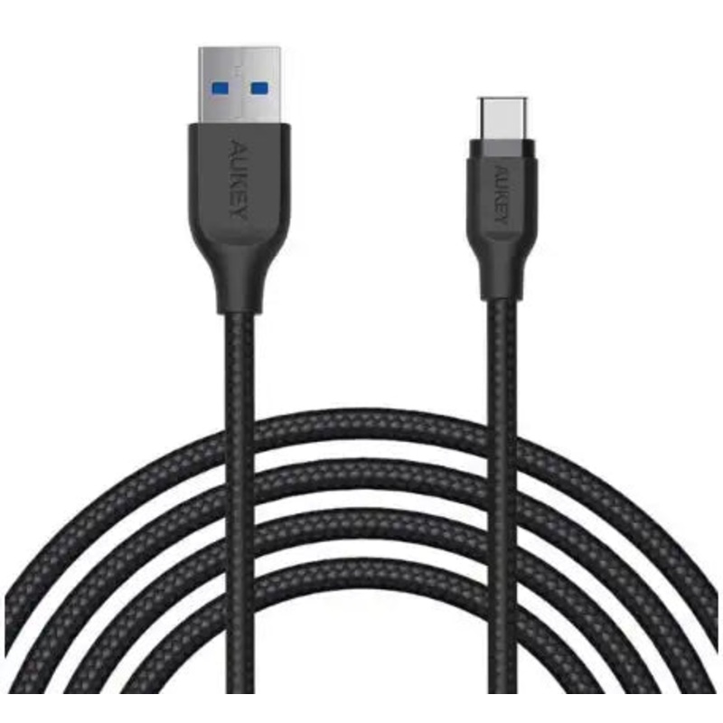 Aukey Braided Nylon USB 3.1 USB A To USB C Cable 2 meter