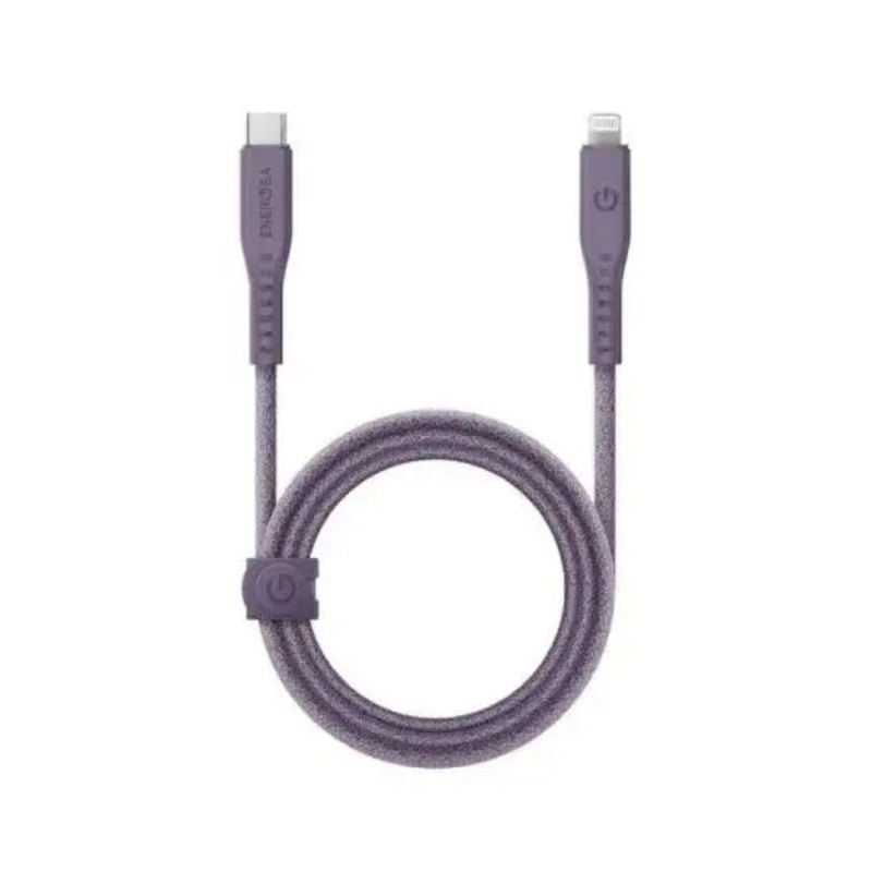 ENERGEA FLOW USB-C TO LIGHTNING CABLE 1.5M – PURPLE