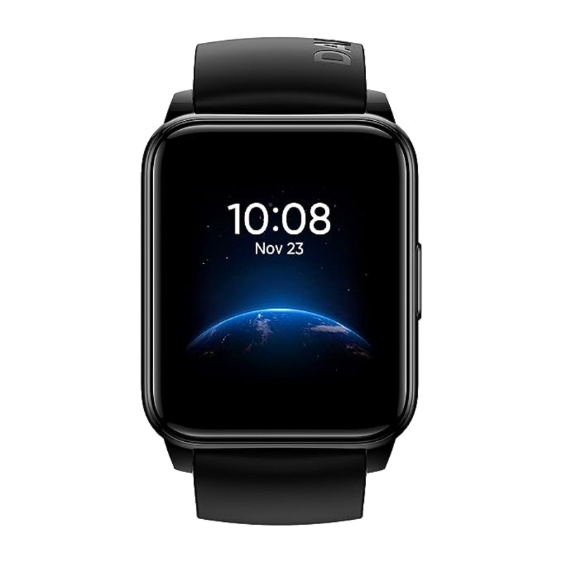 realme Smart Watch 2 | Super Bright 1.4 Inch HD Display | Support Multiple Watch Faces & 90 Sport Mode | 12 Days Battery Backup | IP68 Water Resistant| Monitors Heart Rate & Blood Oxygen Level | Black