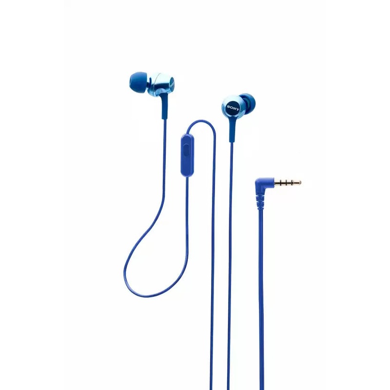 (Open Box)SONY EX255AP Wired Headset  (Blue, In the Ear)
