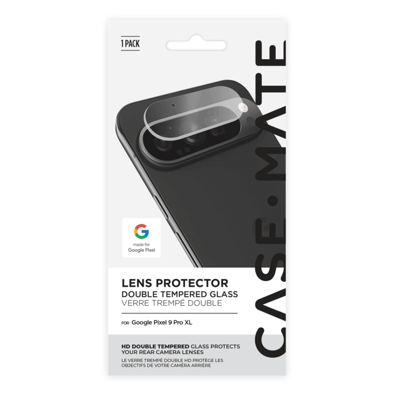 Case-Mate Camera Lens Glass Protector for Google Pixel 9 Pro Clear