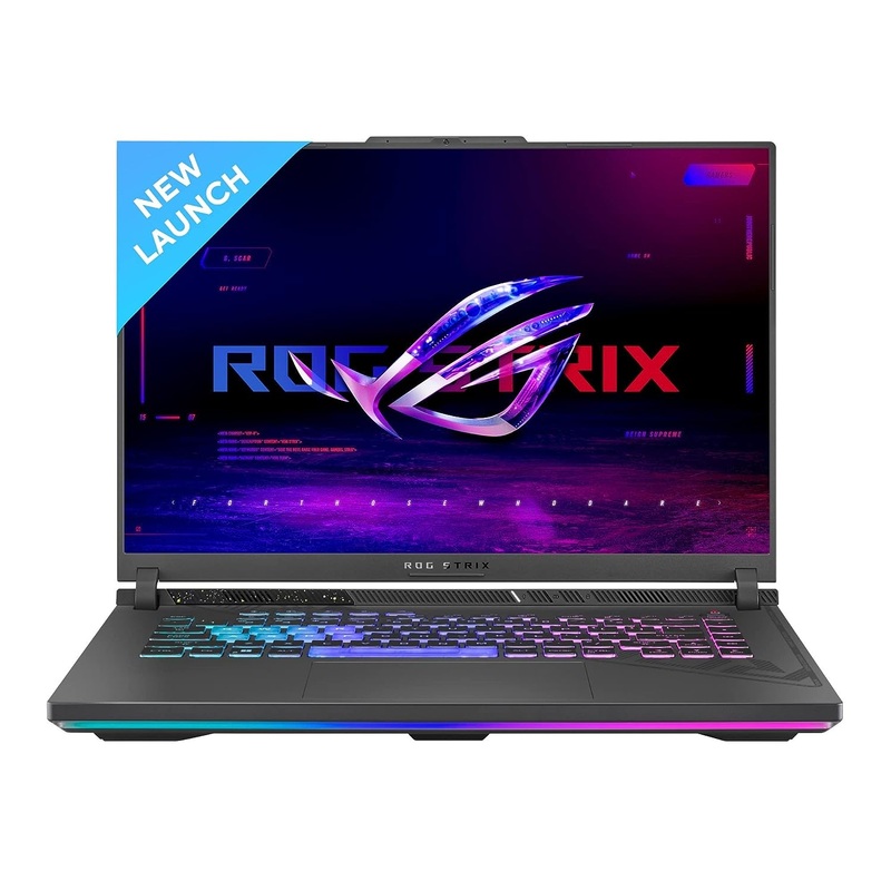 (Brand Refurbished) ASUS ROG Strix G16 (2023) 90WHr Battery, Intel Core i5-13450HX 13th Gen, 16 FHD+ 165Hz, 6GB RTX 4050, Gaming Laptop (16GB/1TB SSD/Windows 11/Office 2021/4-Zone RGB/Green/2.50 Kg), G614JU-N3222WS