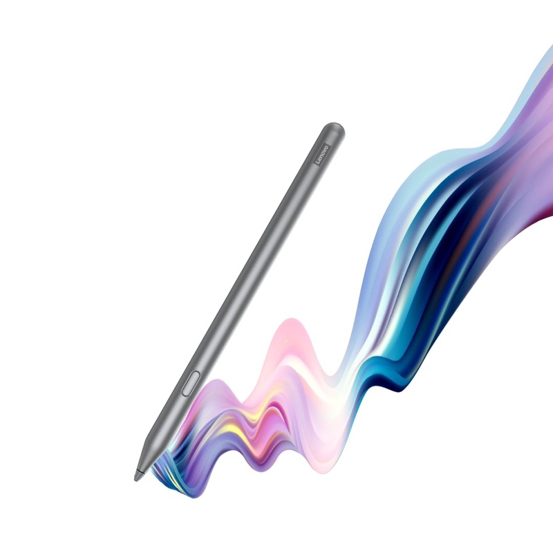 (OPEN BOX)Lenovo Tablet Pen Plus,Slim Design – Weighing Only 14 Grams,4096 Pressure Levels,80 Mah Battery,Remote Control Feature,Magnetic Body [Supports: Tab M11,Tab P12,M10 5G] [Color: Grey,Zg38C05191]