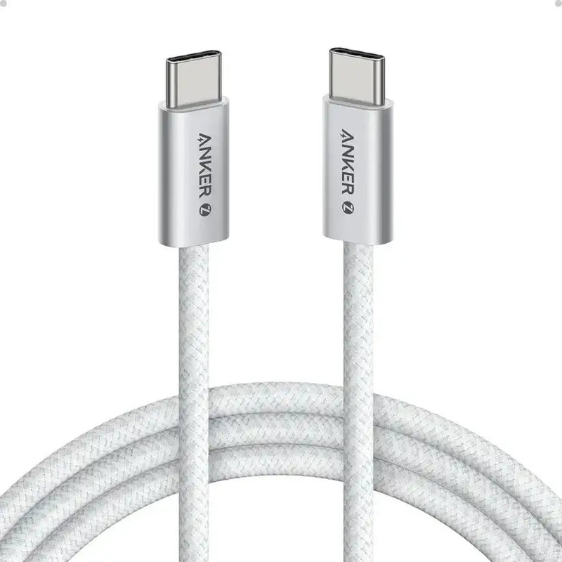 Anker Zolo USB-C to USB-C Cable 240W Braided (0.9m/3ft) -White