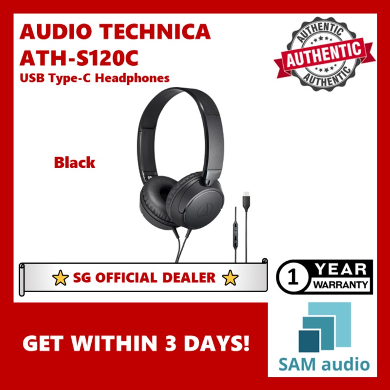 [SG] AUDIO TECHNICA ATH-S120C USB Type-C Headphones