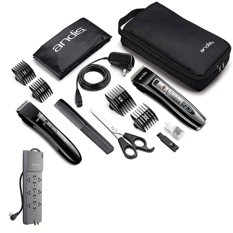Andis 24615 Select Cut 5-Speed Combo Home Haircutting Kit with Surge Protector –
