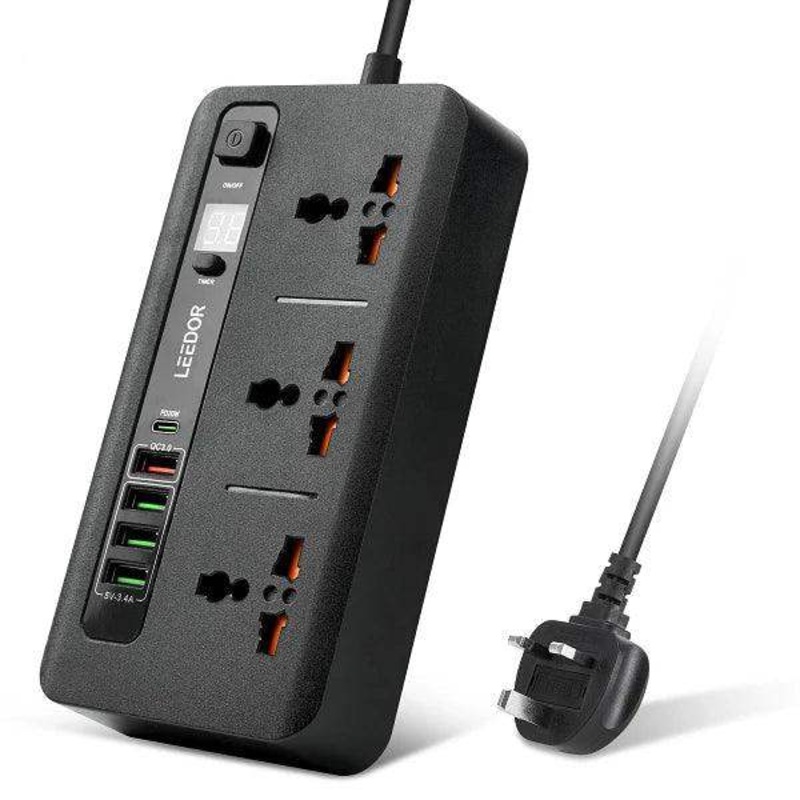LD-401PD , LEEDOR PD 20W FAST CHARGING POWER SOCKET , BLACK