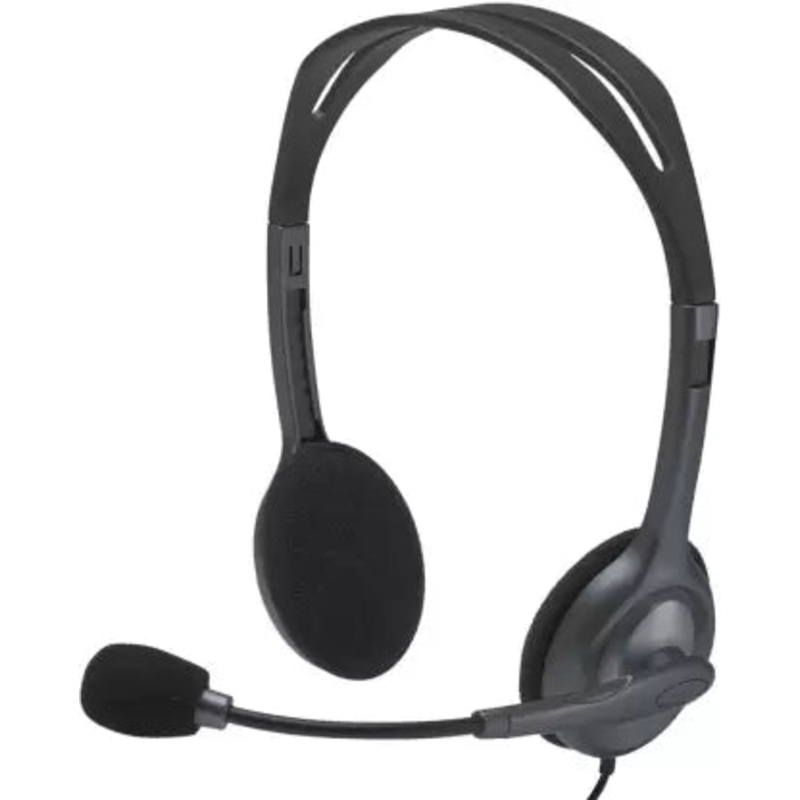 (Open Box) Logitech H-111 Wired Headset  (Black, On the Ear)