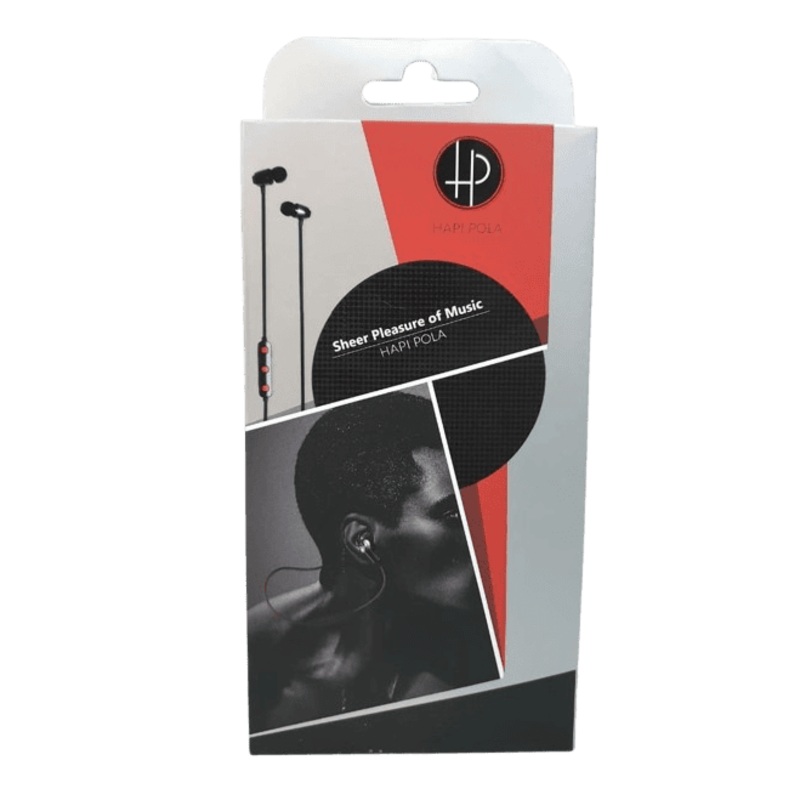 HAPI POLA |  Bluetooth wired neck band HPSBT | Black