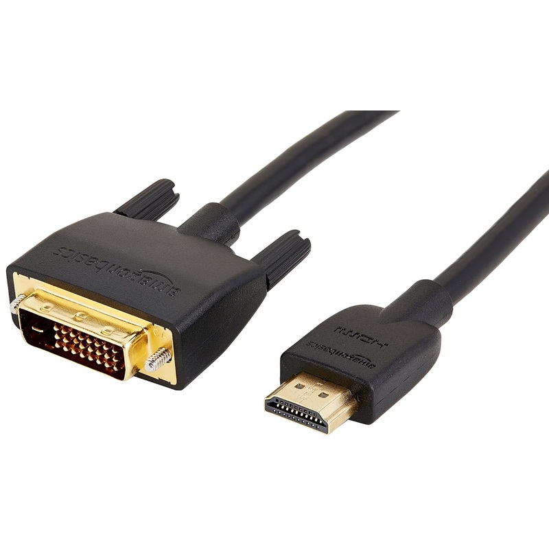 (Open Box) Amazon Basics AmazonBasics HDMI to DVI Adapter Cable (Latest Standard), 10-Pack