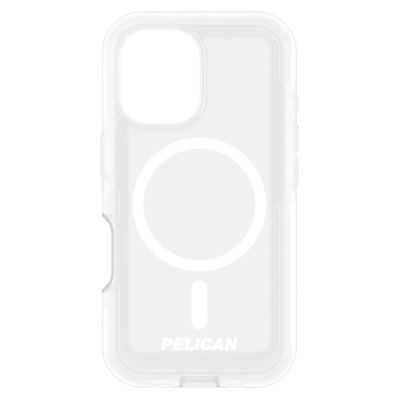 Pelican – Voyager MagSafe Case with Holster for Apple iPhone 16 Plus – Clear