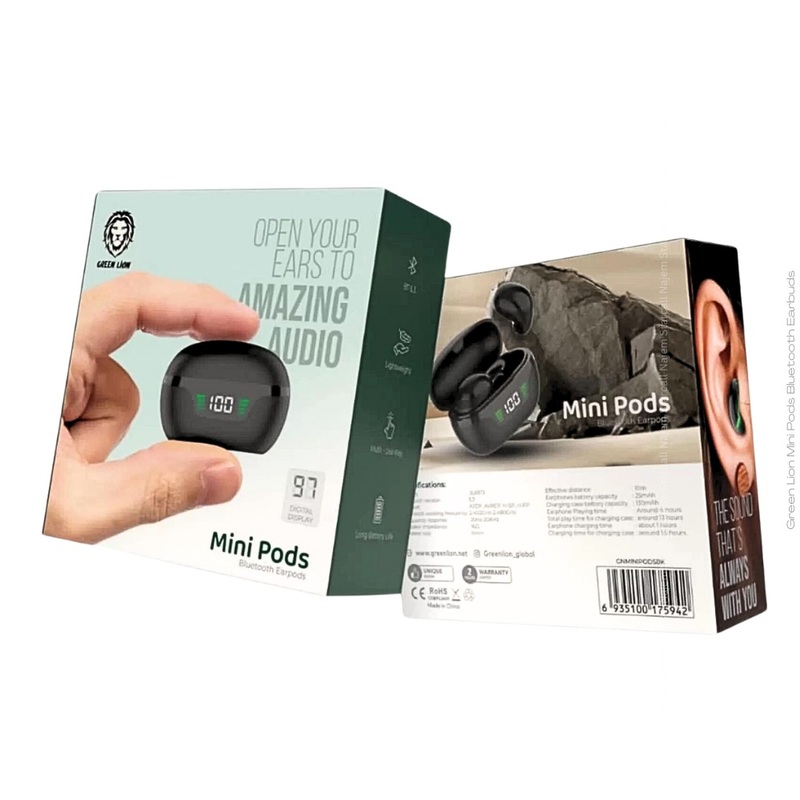 Green Lion Mini Pods Bluetooth Earbuds