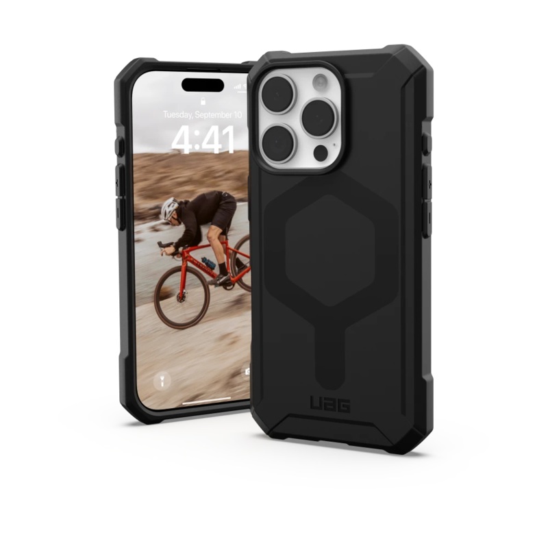 Urban Armor Gear (UAG) – Essential Armor MagSafe Case for Apple iPhone 16 Pro Max – Black