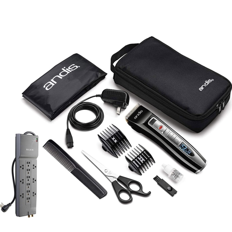 Andis Select Cut 10 Piece Hair Clipper Kit (24440) with Surge Protector –