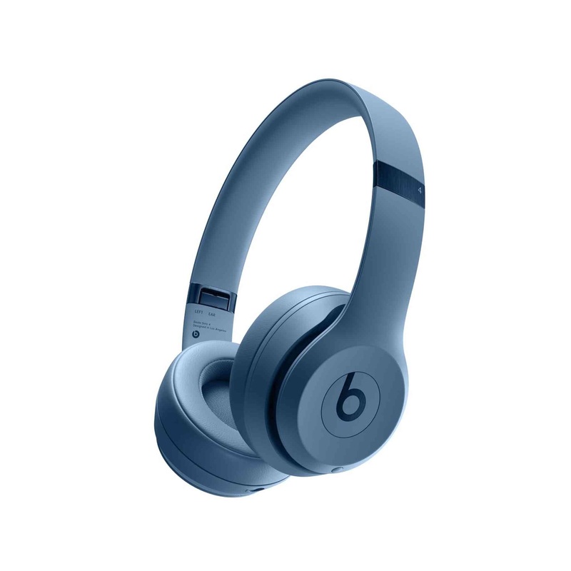 Beats Solo 4 – Wireless Bluetooth On-Ear Headphones, Apple & Android Compatible, Up to 50 Hours of Battery Life – Slate Blue – Reconditioned