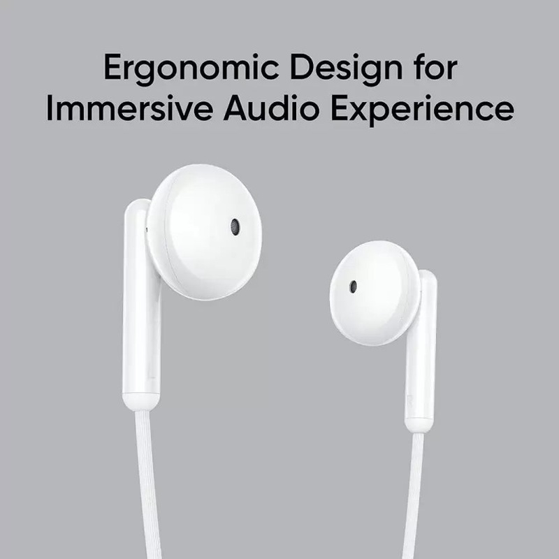 (Open Box) realme Buds Classic RMA2001 Wired Earphones with HD Microphone Wired Headset