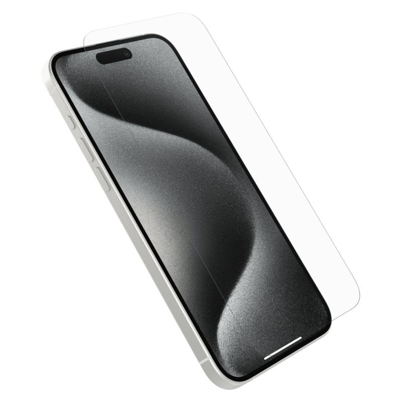 OtterBox Premium Glass Antimicrobial Screen Protector for Apple iPhone 15 Pro Max Clear