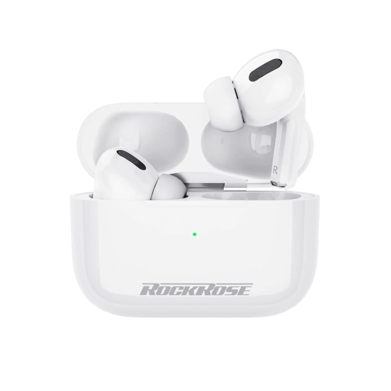 Rockrose Opera Pro True Wireless Earbuds Clear Sound & Stylish Design  – White