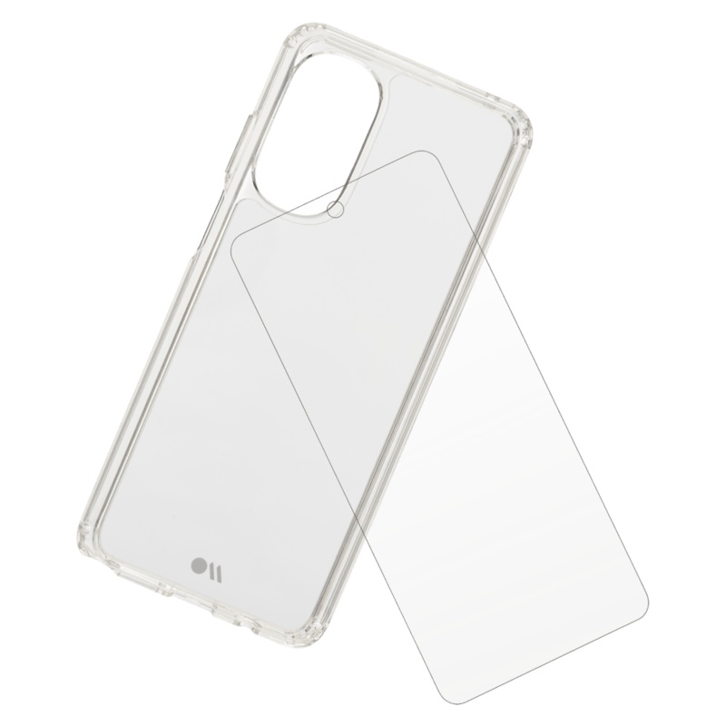 Case-Mate Protection Pack Tough Case and Glass Screen Protector for Motorola Moto G Stylus 5G (2022) / Moto G Stylus (2022) Clear