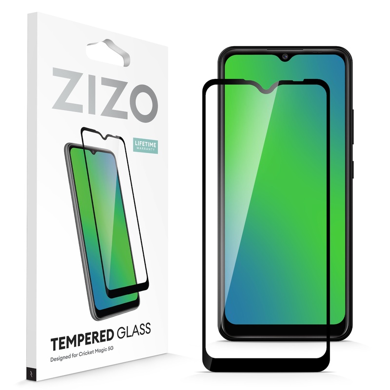 ZIZO TEMPERED GLASS Screen Protector for Cricket Magic 5G – Black