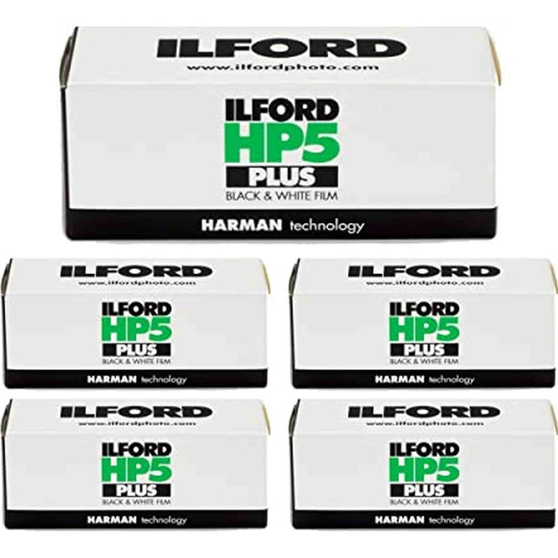 5 Rolls Ilford HP5 400 120 Film