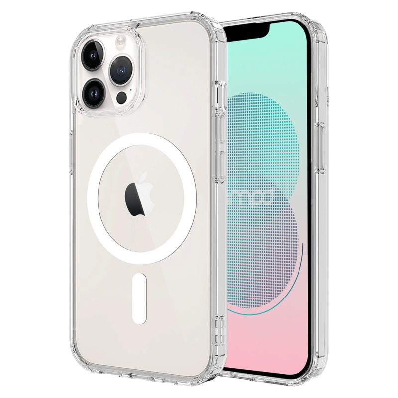 AMPD TPU / Acrylic Crystal Clear MagSafe Case for Apple iPhone 13 Pro Max Clear