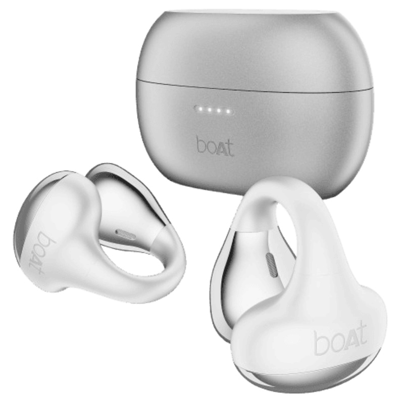 boAt Airdopes Loop OWS Earbuds | 12mm Drivers | Pearl White