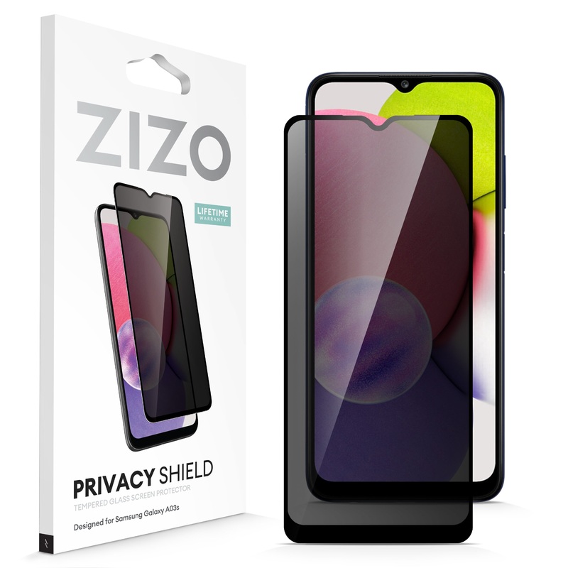 ZIZO PRIVACY Tempered Glass Screen Protector for Galaxy A03s – Privacy