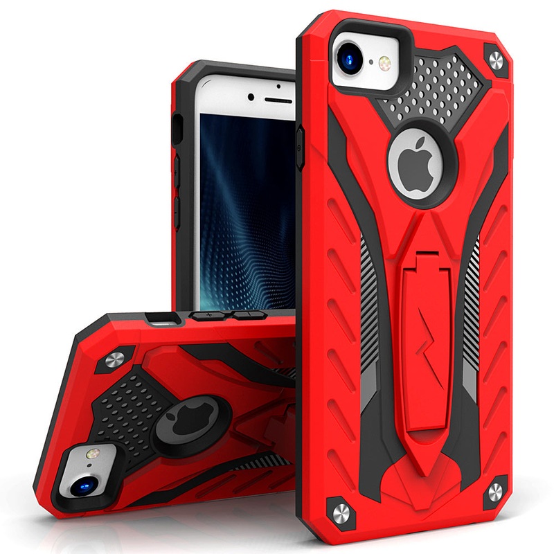 ZIZO STATIC Series iPhone SE (3rd and 2nd gen)/8/7 – Red/Black