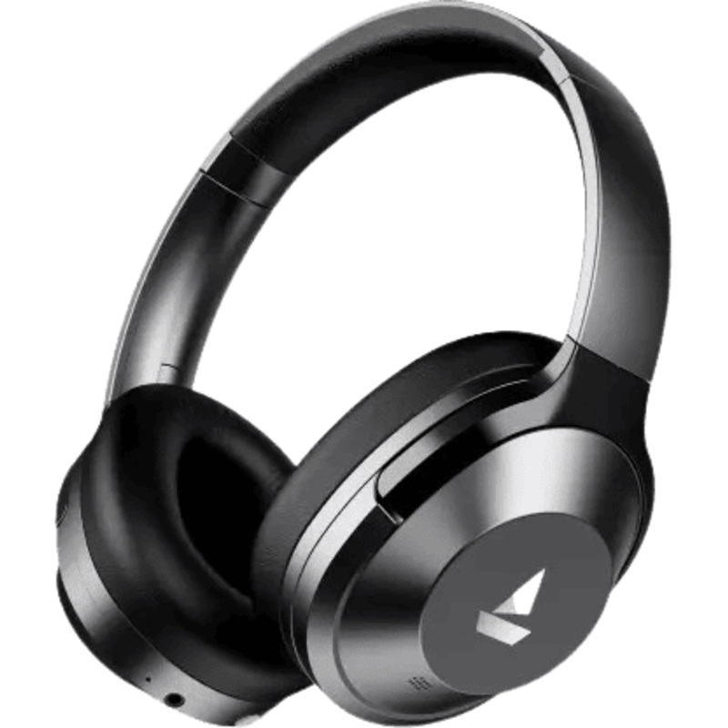 Boat Nirvanaa Headset | Hybrid Active Noise Cancellation | 65H Playback | Gunmetal Grey | 751ANC T